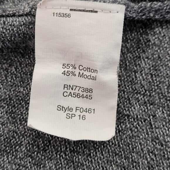 Madwell Women's Coffeehouse Cardigan Open Front Pockets Size Large Gray F04610 - Picture 5 of 9